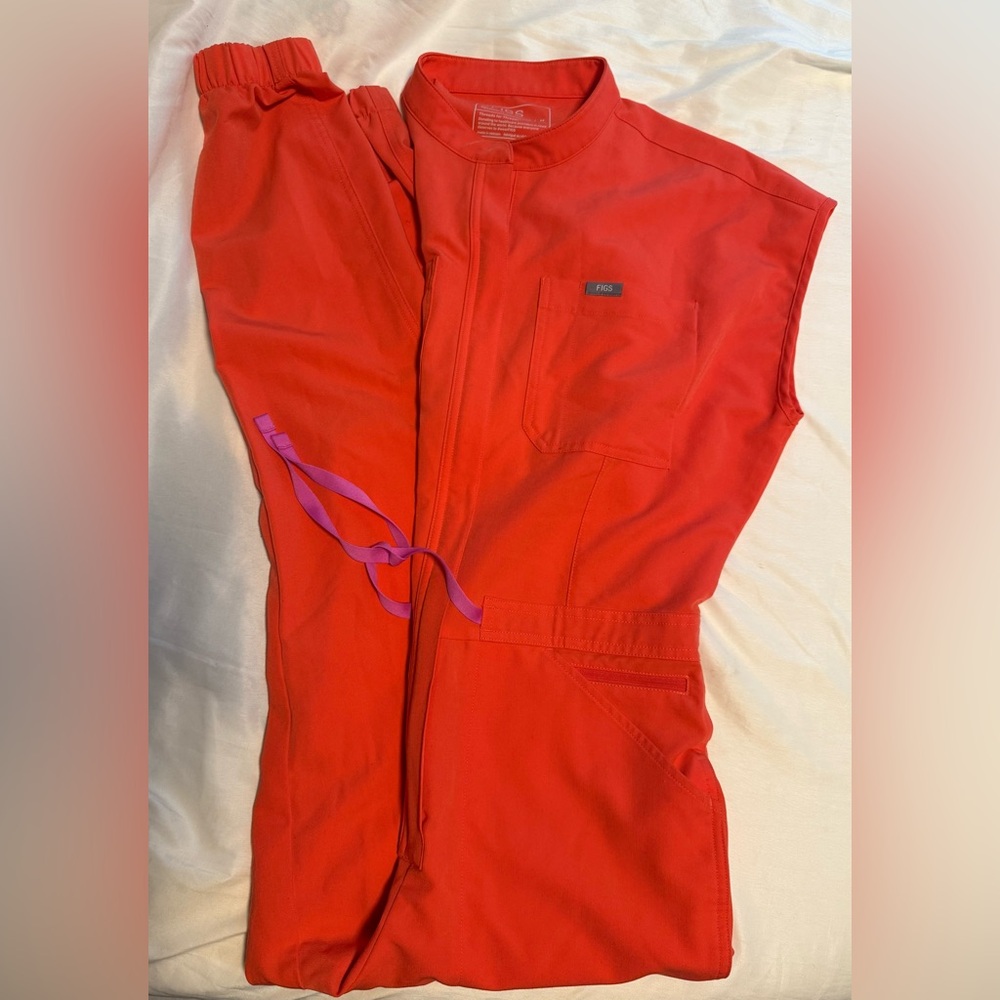 Figs Rafaela Cargo Scrub Jumpsuit